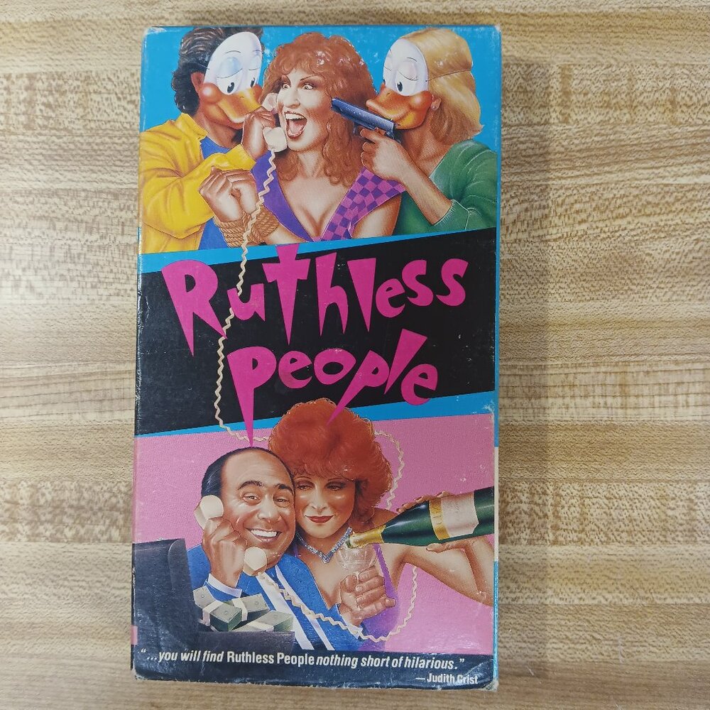 Ruthless People 1986 VHS Bette Midler Danny Devito Abrahams Zucker Touchstone VG